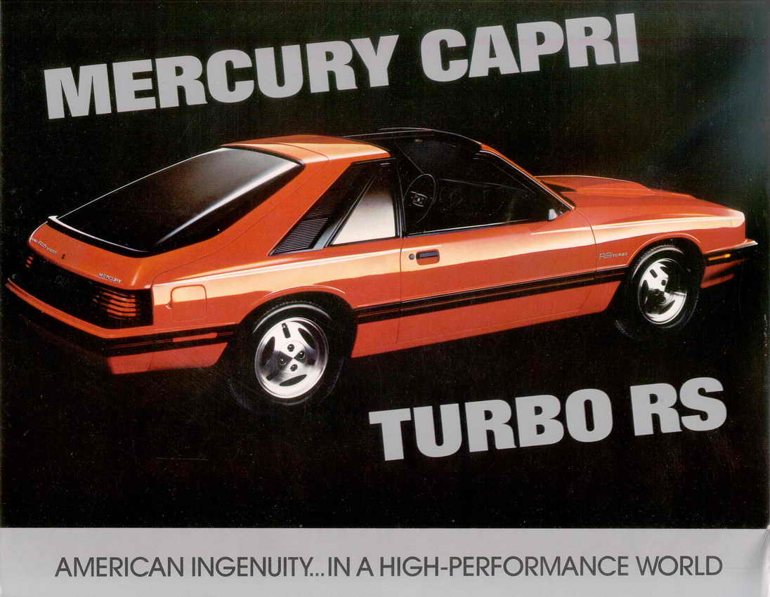 1983 Mercury Capri Turbo RS Brochure Page 2